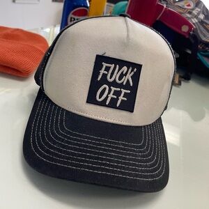 Unisex Adult Dad Trucker Hat 🧢 OSFM F**K OFF Used Pre Owned Streetwear